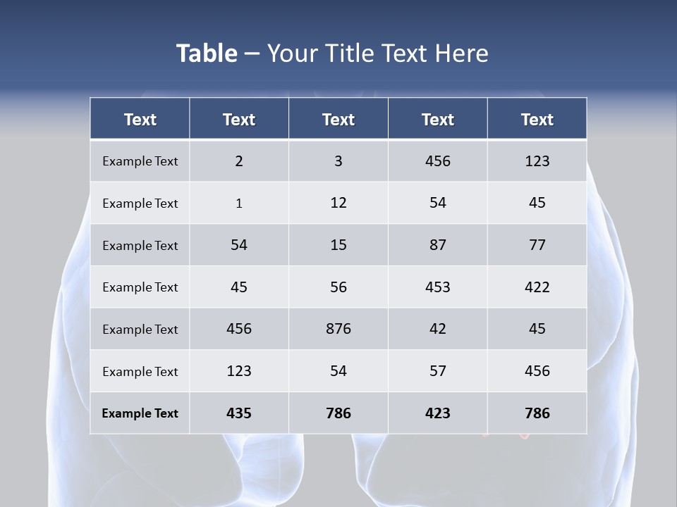 Rib Male Lymph PowerPoint Template