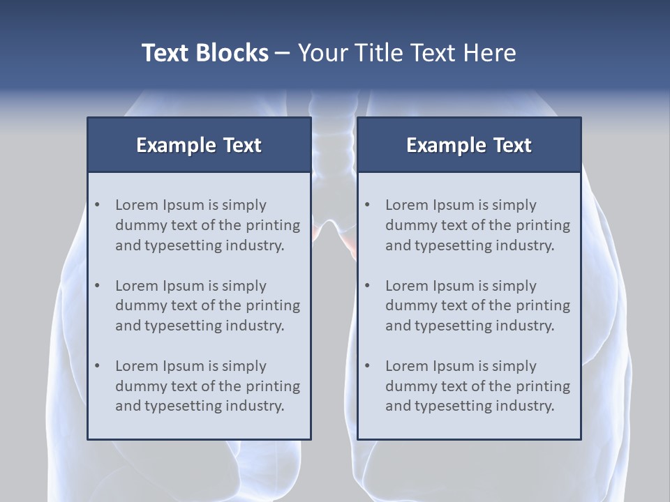 Rib Male Lymph PowerPoint Template