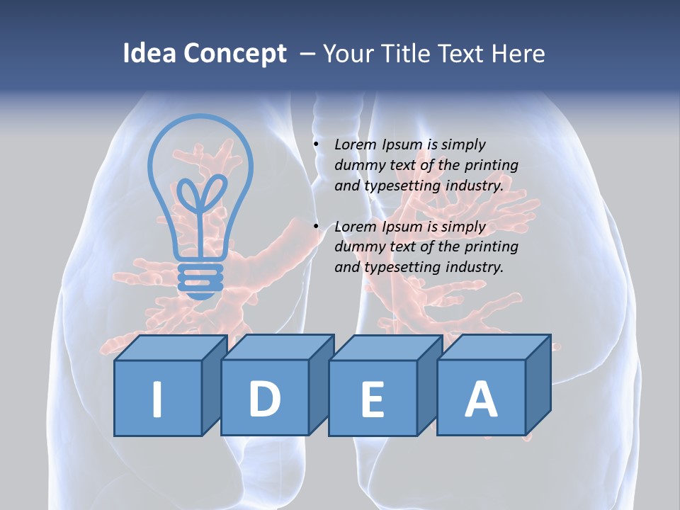 Rib Male Lymph PowerPoint Template
