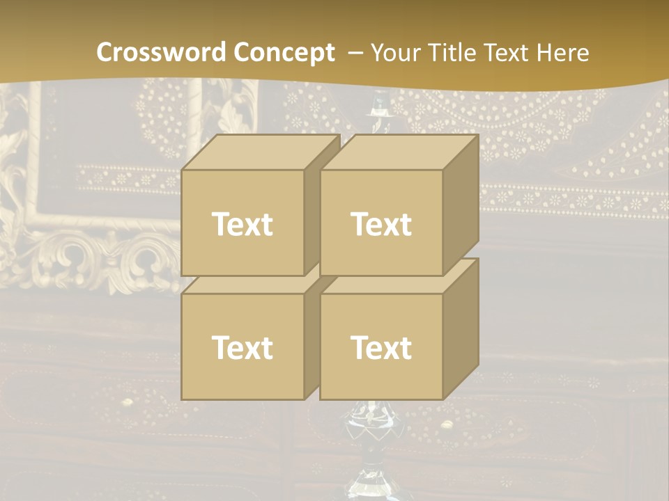 Table Nobody Decoration PowerPoint Template