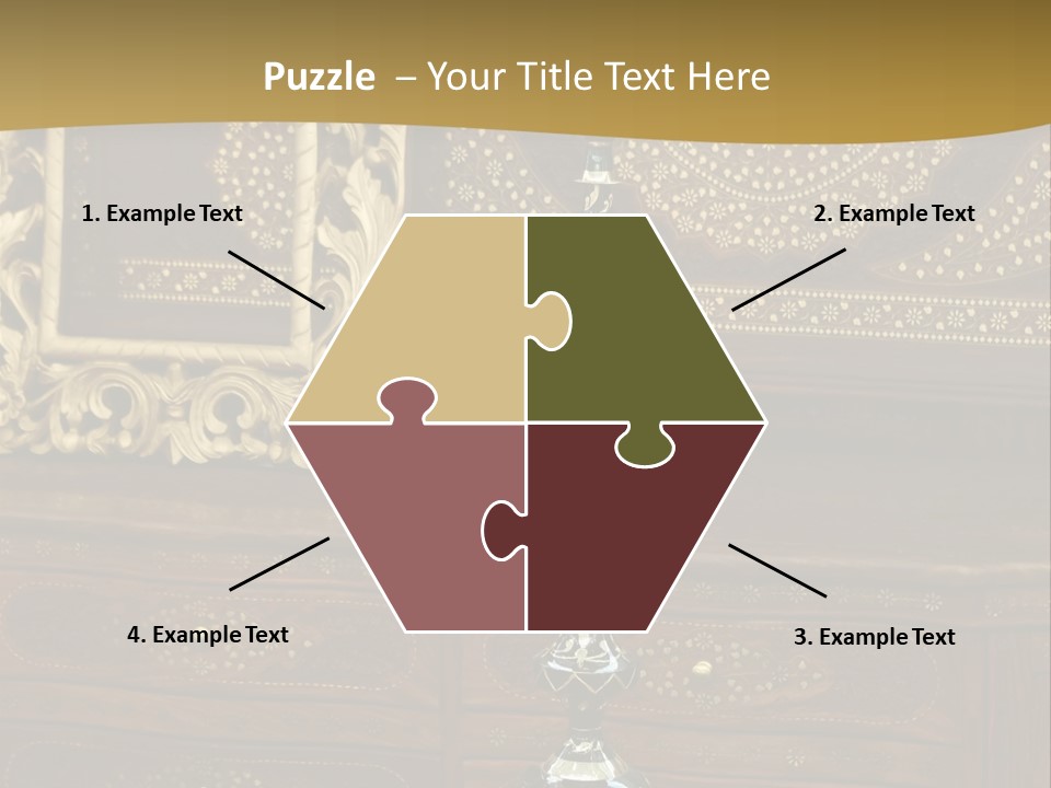 Table Nobody Decoration PowerPoint Template