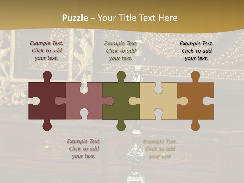 Table Nobody Decoration PowerPoint Template