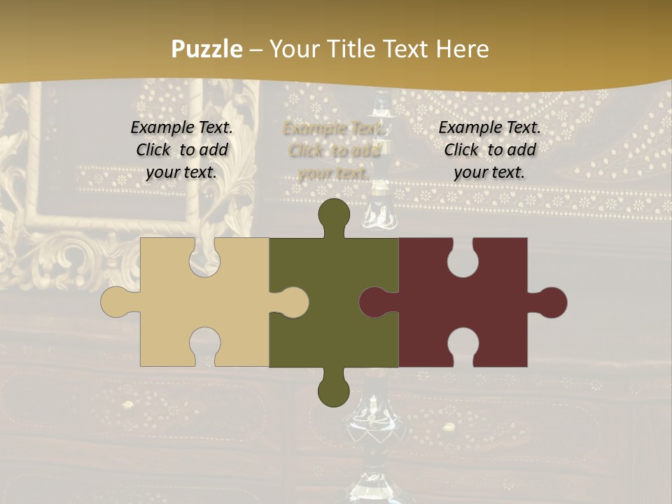 Table Nobody Decoration PowerPoint Template