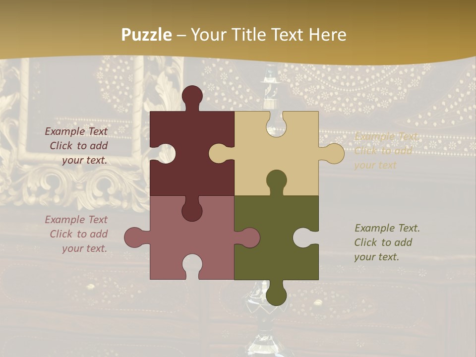 Table Nobody Decoration PowerPoint Template