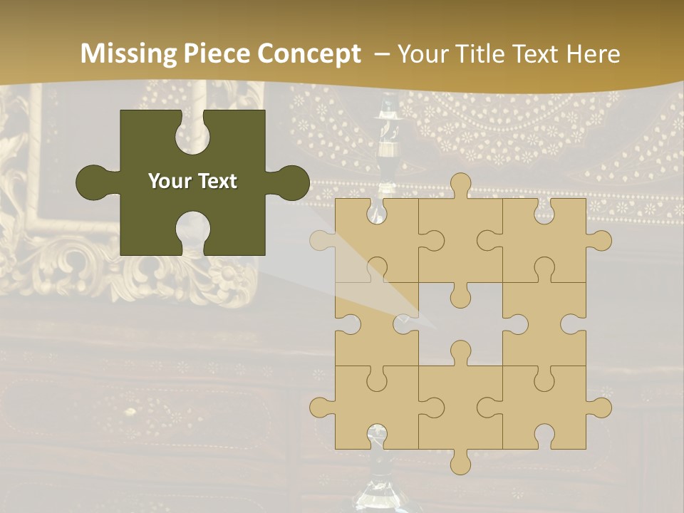 Table Nobody Decoration PowerPoint Template