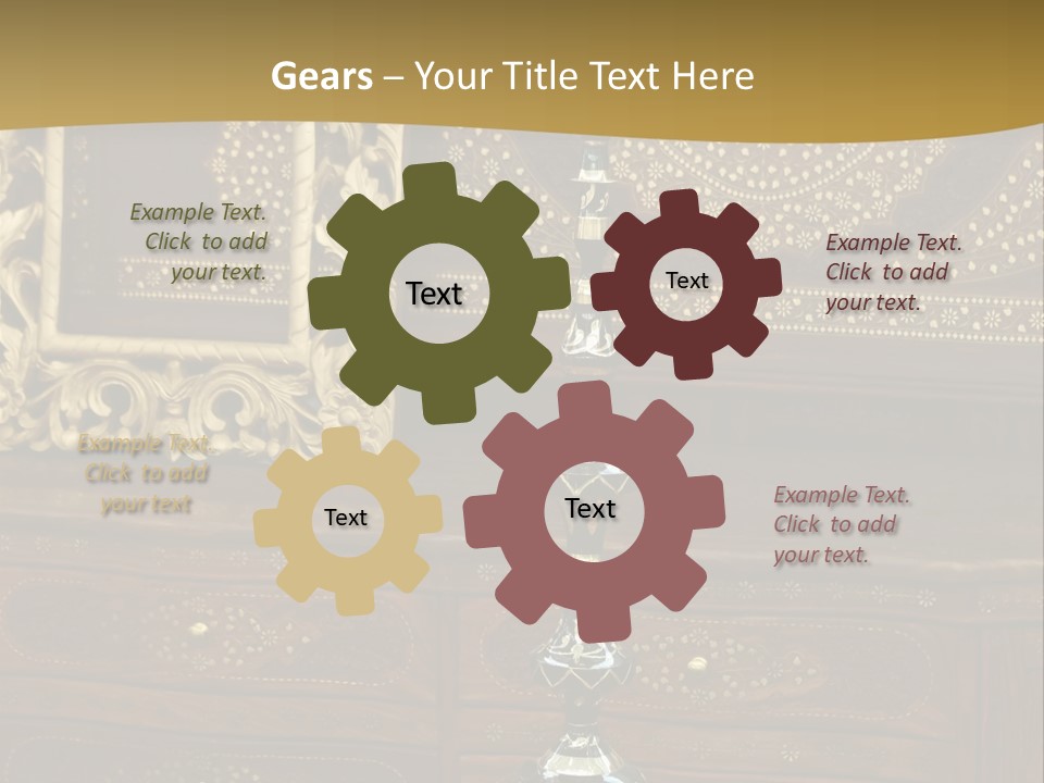 Table Nobody Decoration PowerPoint Template