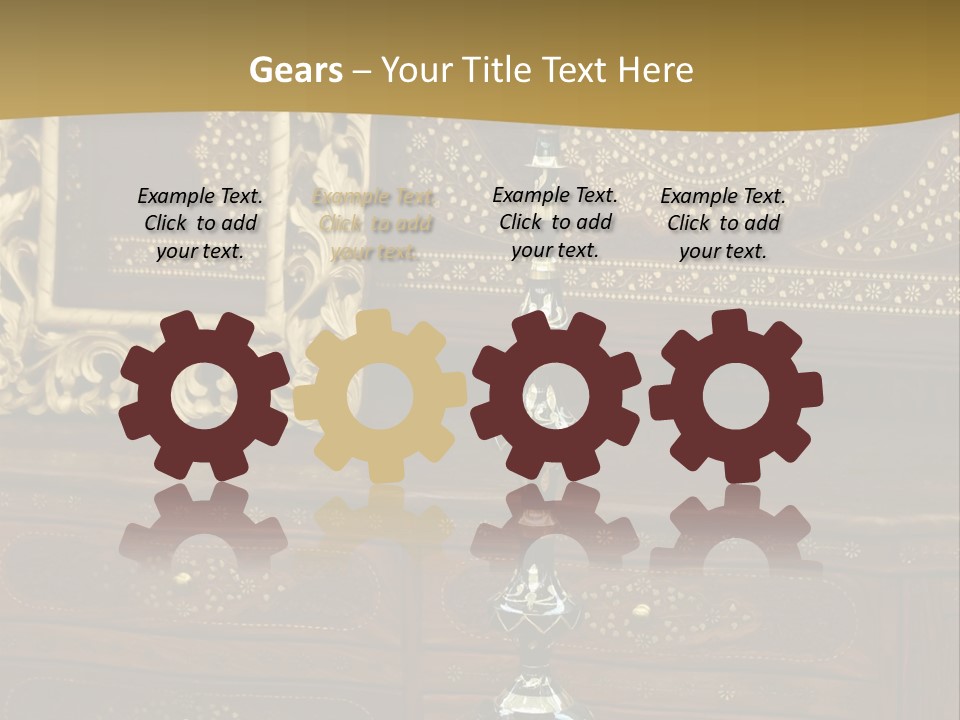 Table Nobody Decoration PowerPoint Template