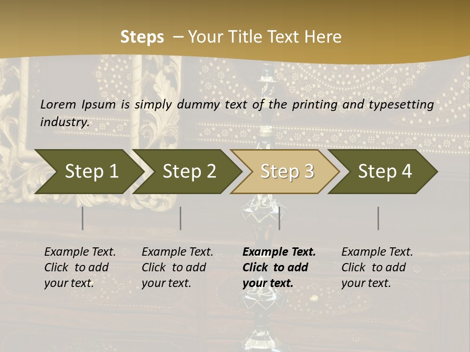 Table Nobody Decoration PowerPoint Template