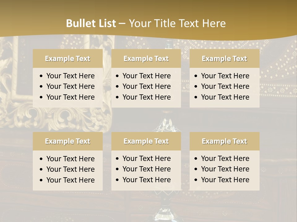 Table Nobody Decoration PowerPoint Template