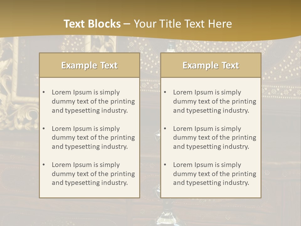 Table Nobody Decoration PowerPoint Template