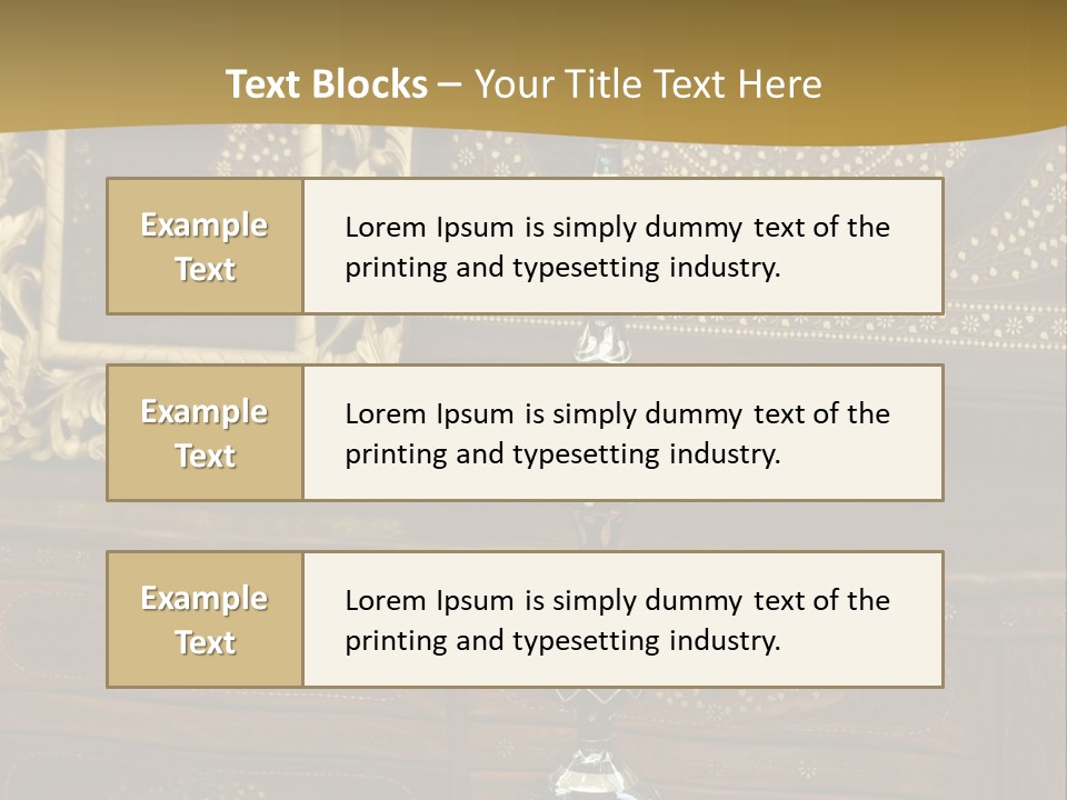 Table Nobody Decoration PowerPoint Template