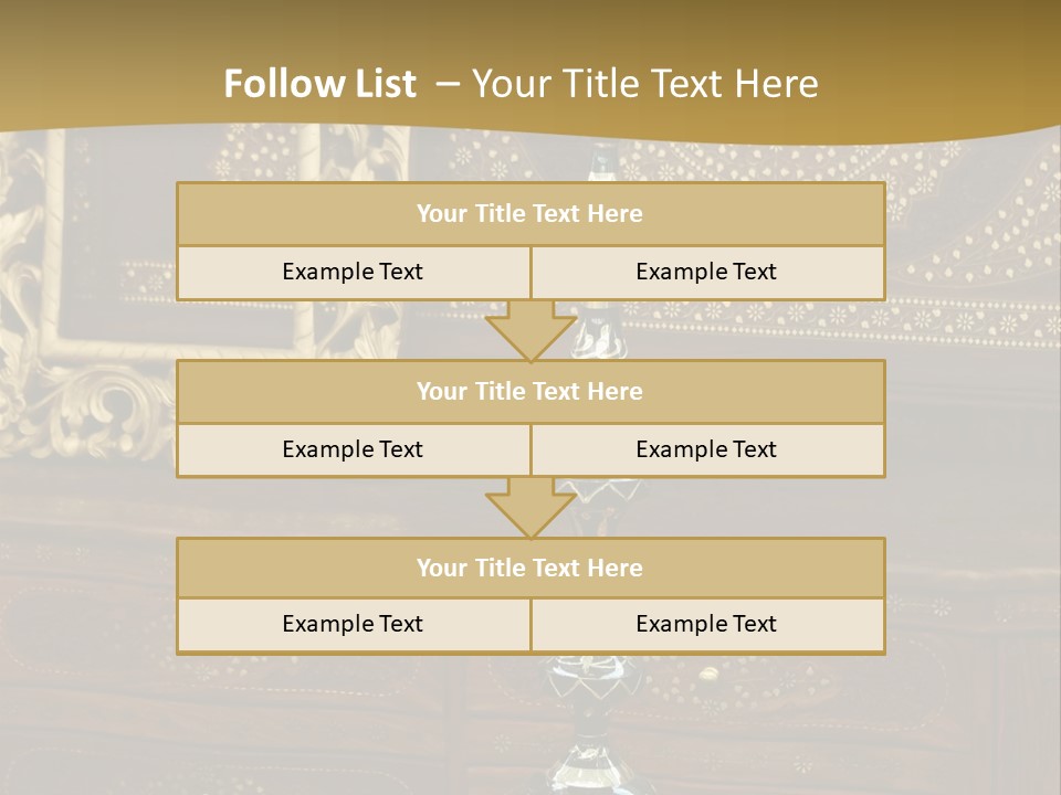 Table Nobody Decoration PowerPoint Template