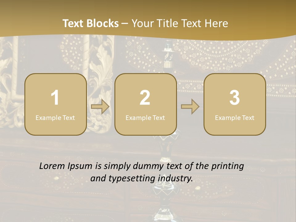 Table Nobody Decoration PowerPoint Template