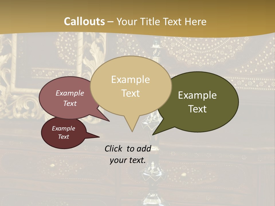 Table Nobody Decoration PowerPoint Template
