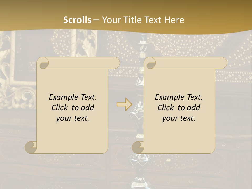 Table Nobody Decoration PowerPoint Template