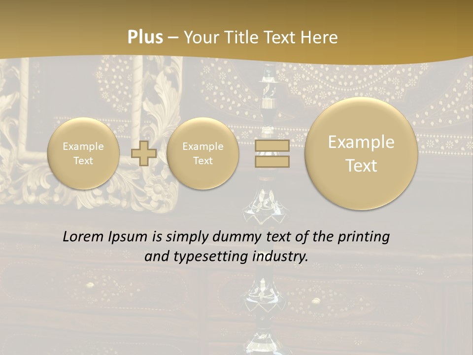 Table Nobody Decoration PowerPoint Template
