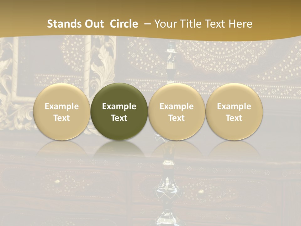 Table Nobody Decoration PowerPoint Template