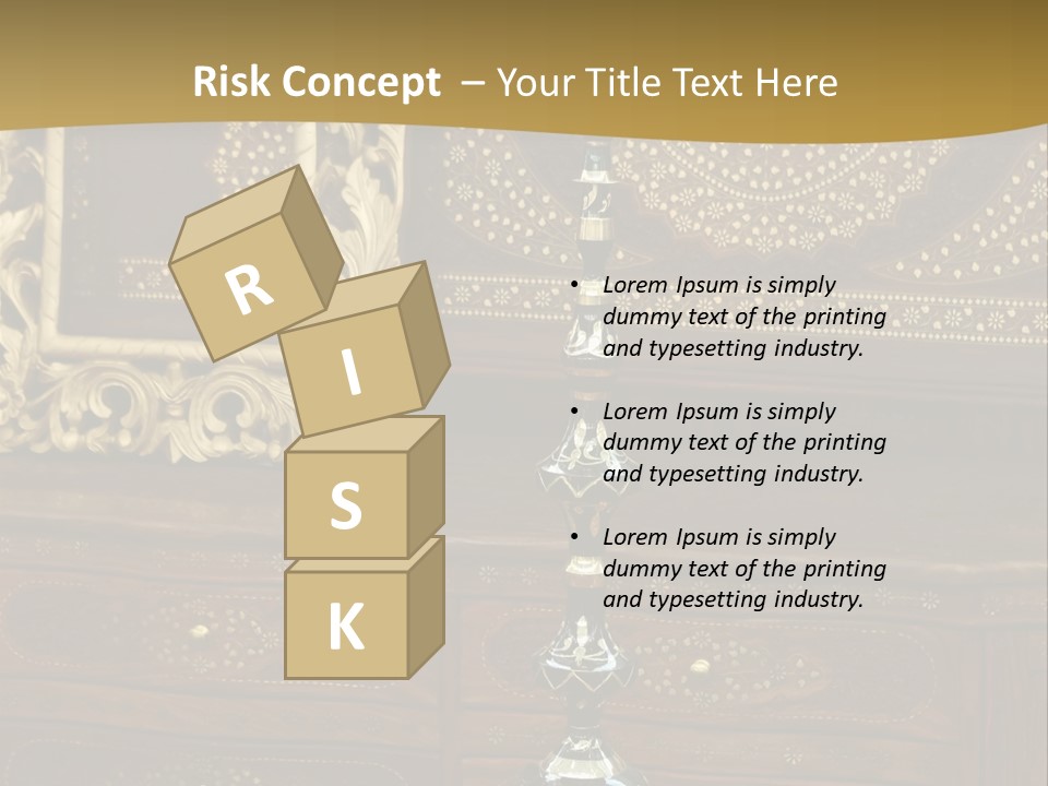 Table Nobody Decoration PowerPoint Template