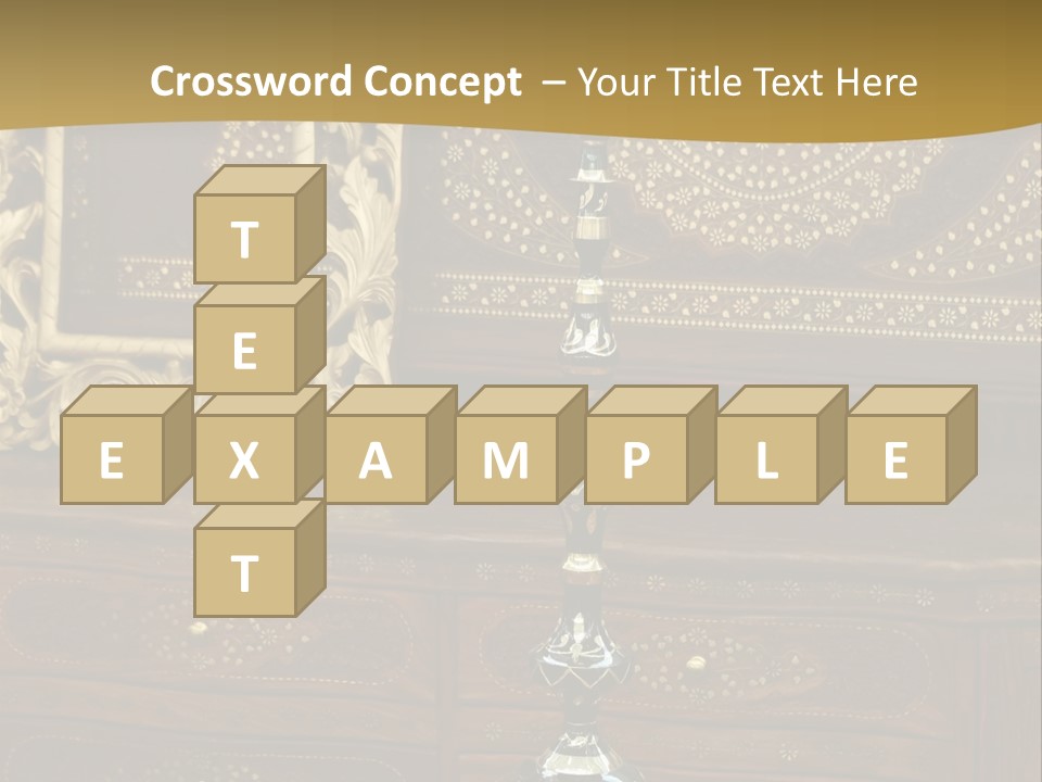 Table Nobody Decoration PowerPoint Template