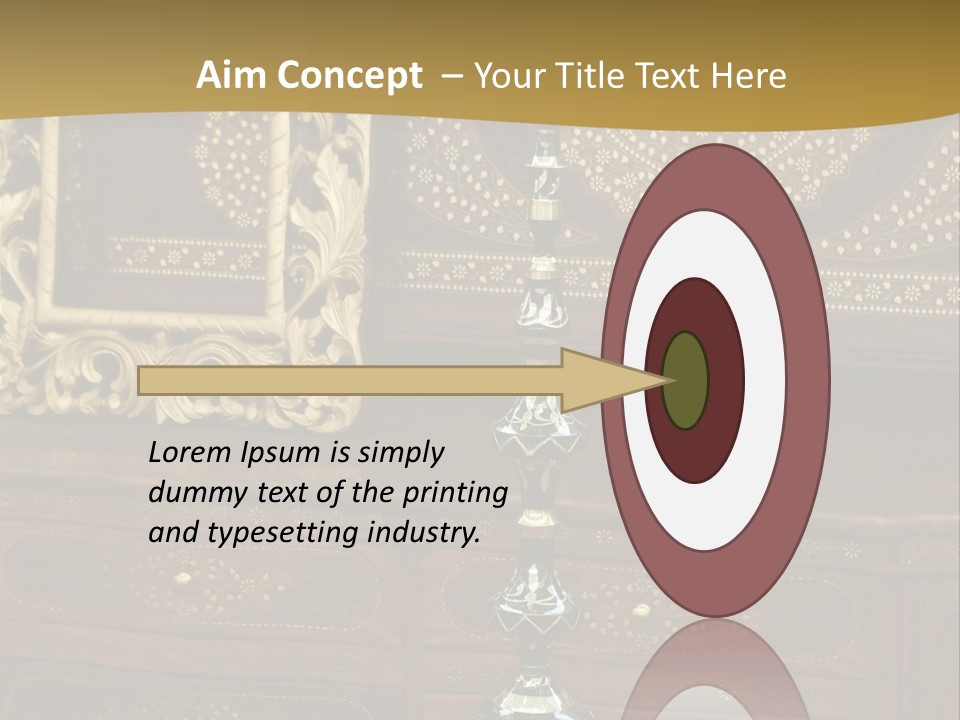 Table Nobody Decoration PowerPoint Template