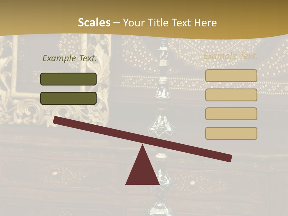 Table Nobody Decoration PowerPoint Template
