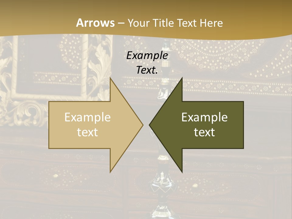 Table Nobody Decoration PowerPoint Template