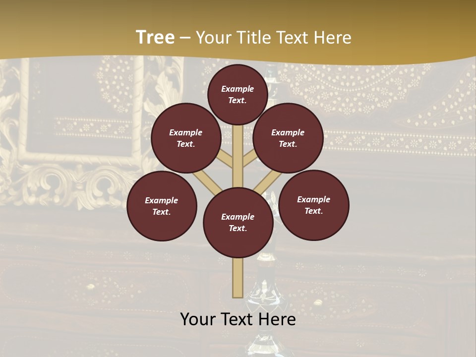Table Nobody Decoration PowerPoint Template