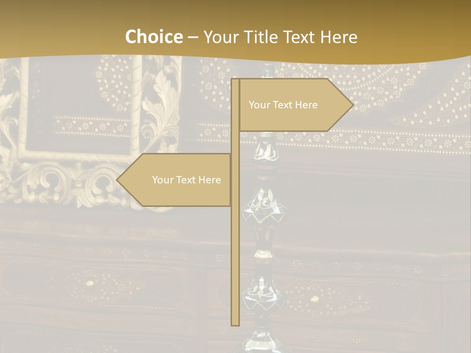 Table Nobody Decoration PowerPoint Template