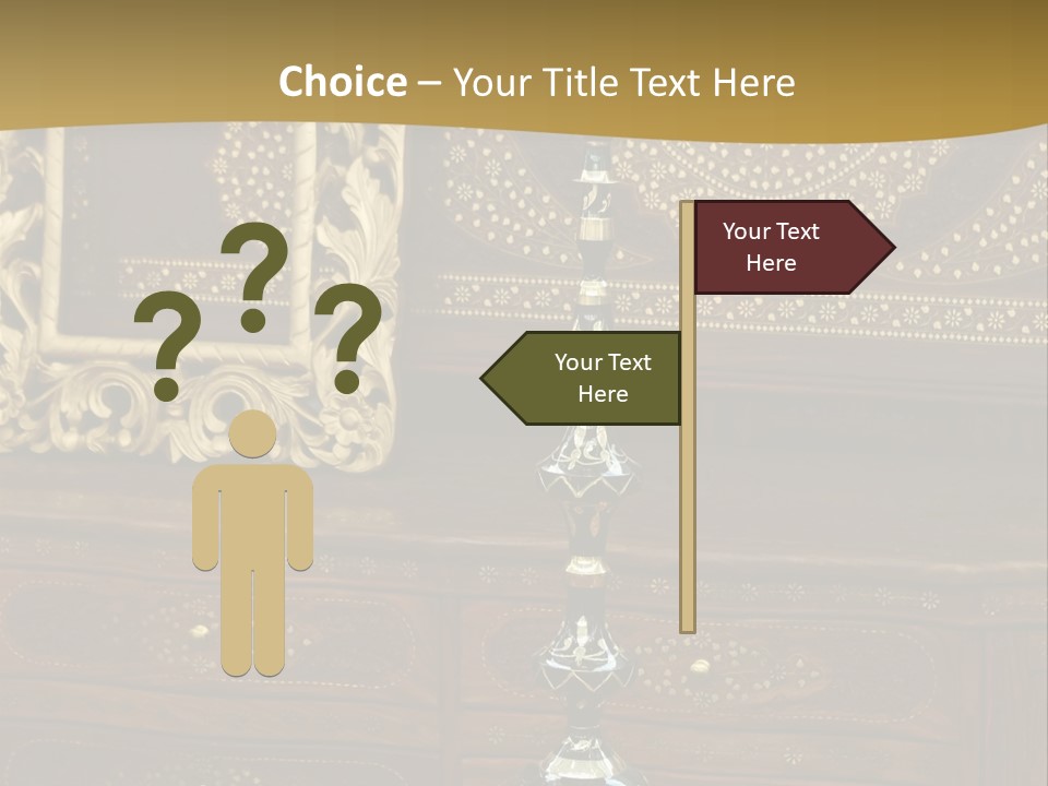 Table Nobody Decoration PowerPoint Template
