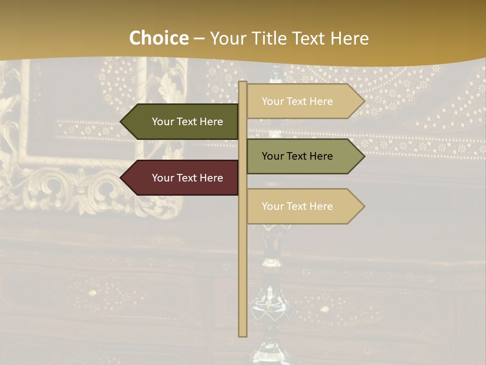 Table Nobody Decoration PowerPoint Template