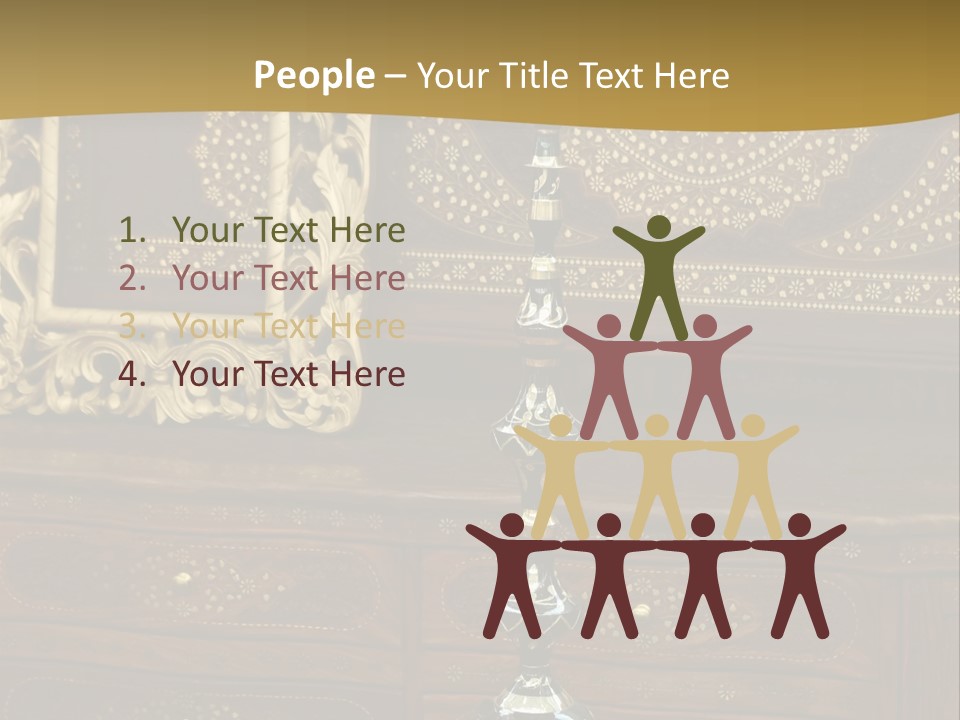 Table Nobody Decoration PowerPoint Template