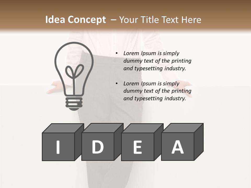 Adult Attractive Flying PowerPoint Template