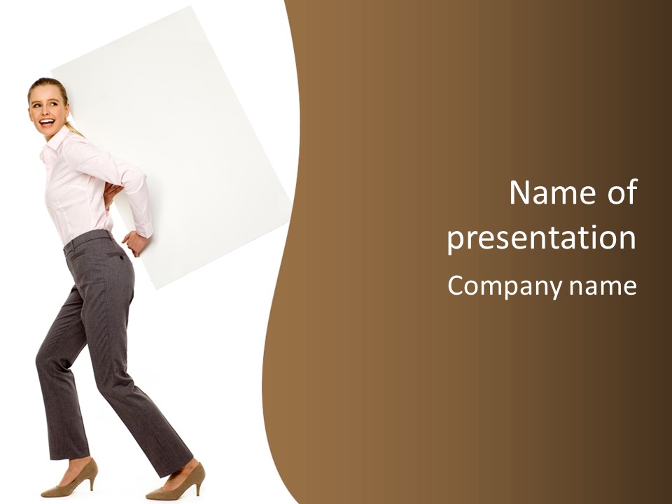 Looking Happiness Aviation PowerPoint Template