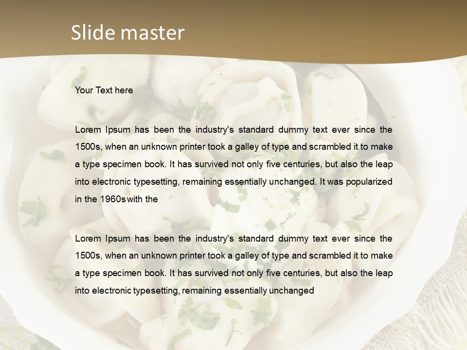 Spoon Table Broth PowerPoint Template