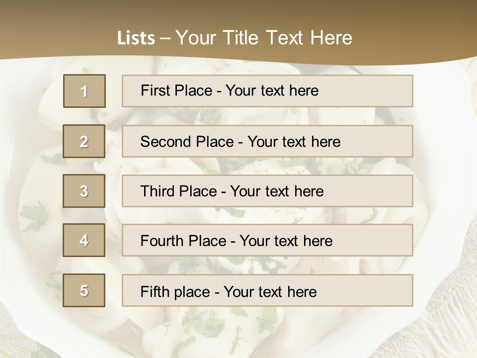 Spoon Table Broth PowerPoint Template
