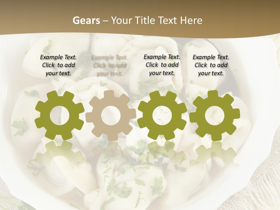 Spoon Table Broth PowerPoint Template