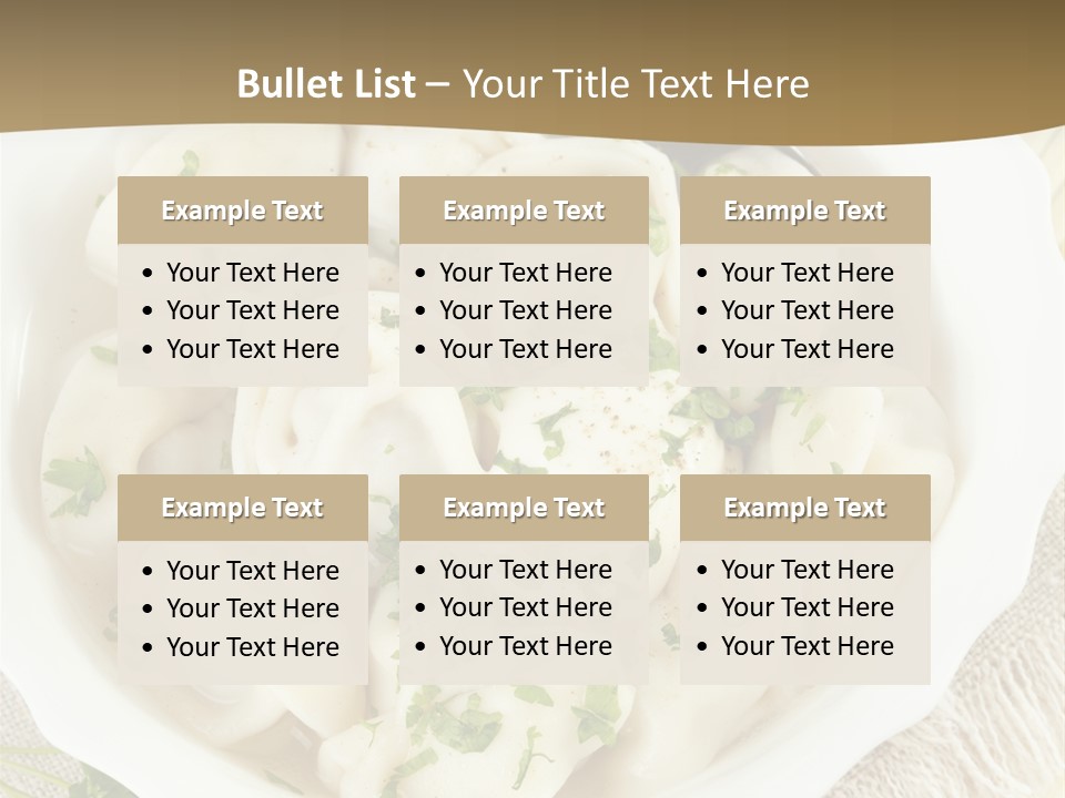 Spoon Table Broth PowerPoint Template