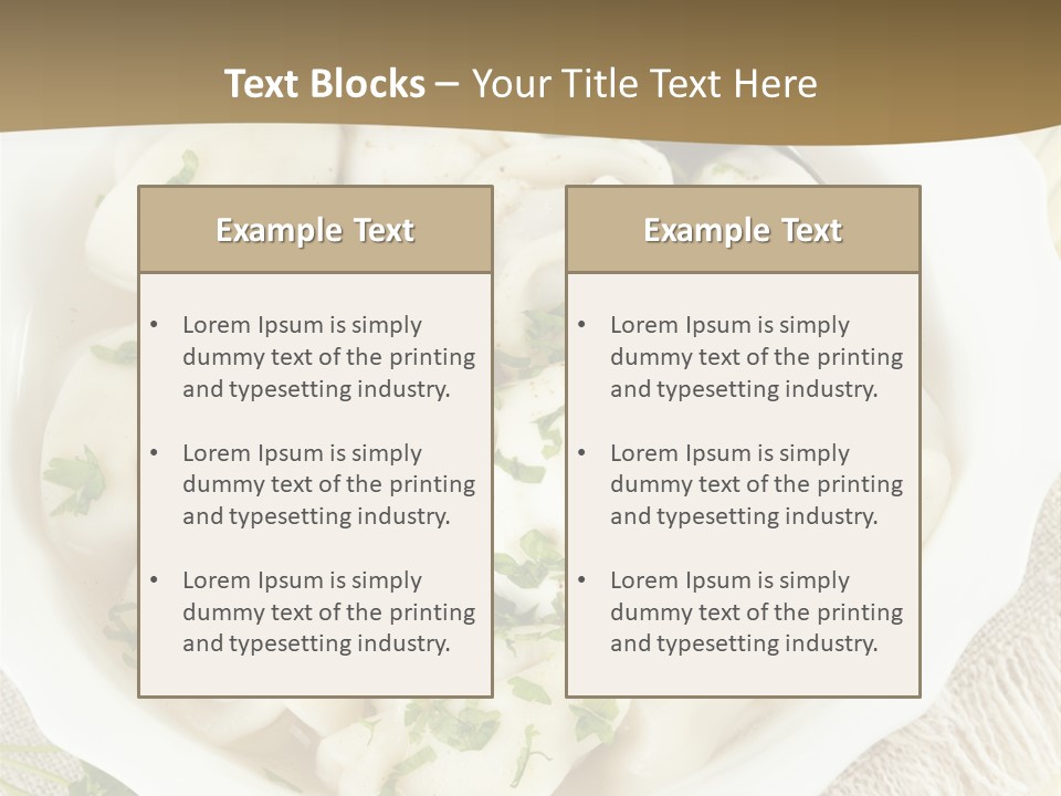 Spoon Table Broth PowerPoint Template