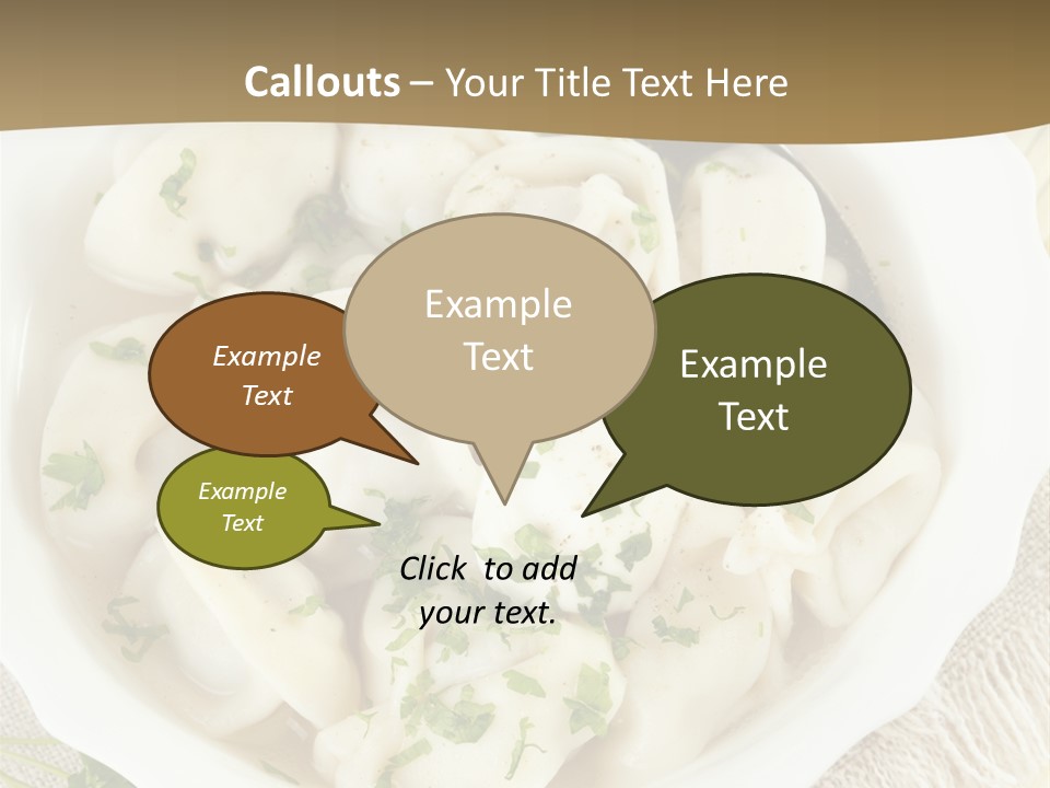 Spoon Table Broth PowerPoint Template