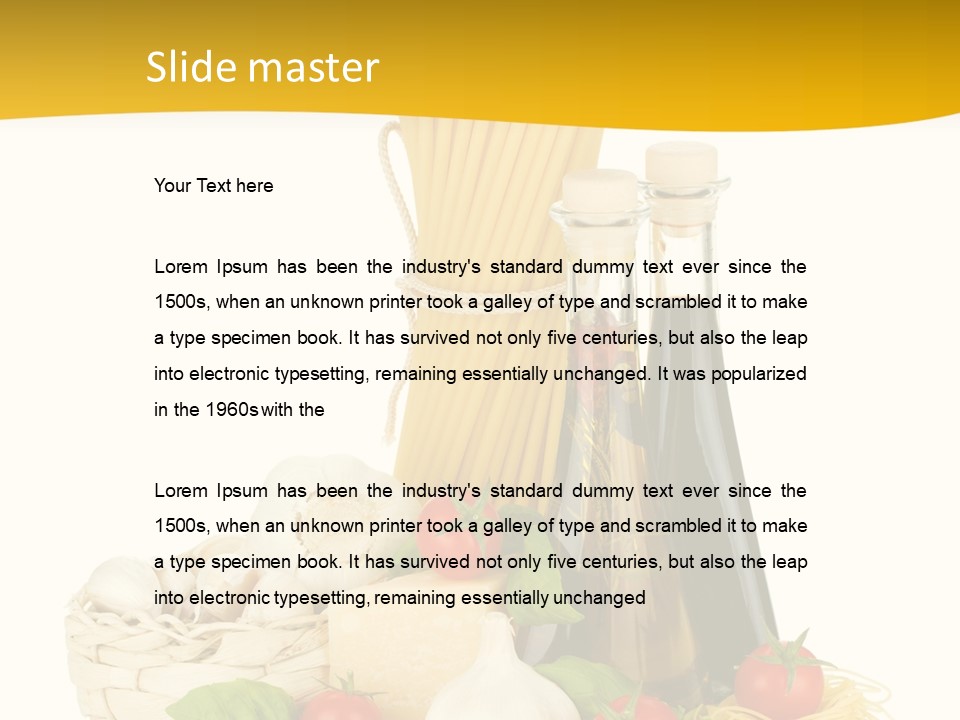 Men Stripes Baggage PowerPoint Template