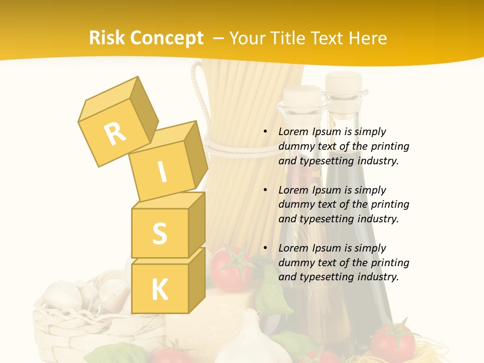 Men Stripes Baggage PowerPoint Template