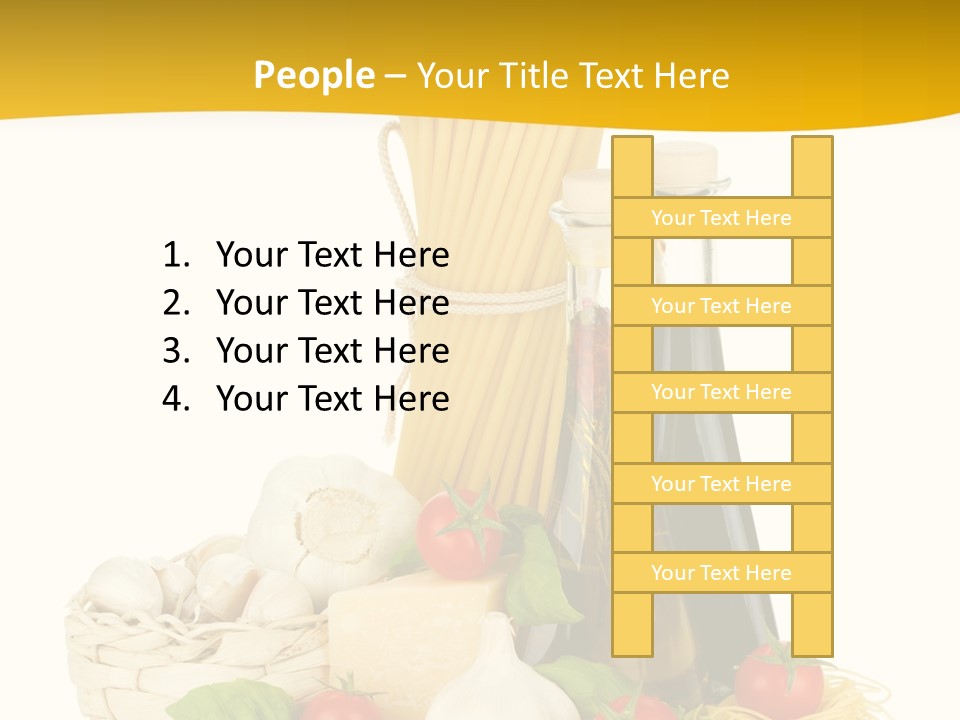 Men Stripes Baggage PowerPoint Template