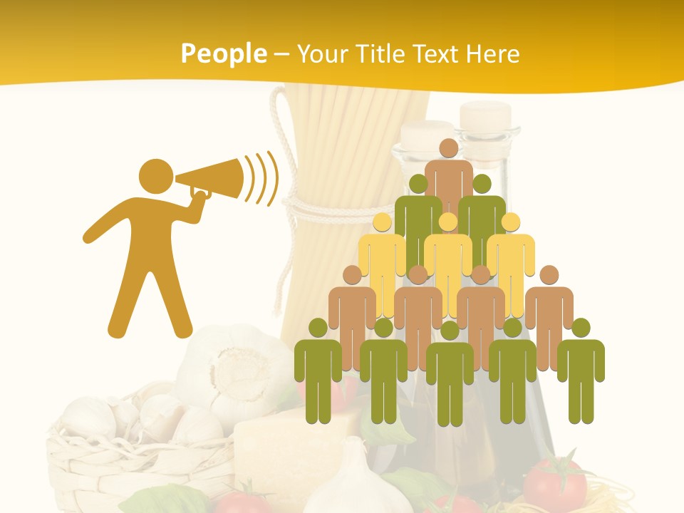 Men Stripes Baggage PowerPoint Template