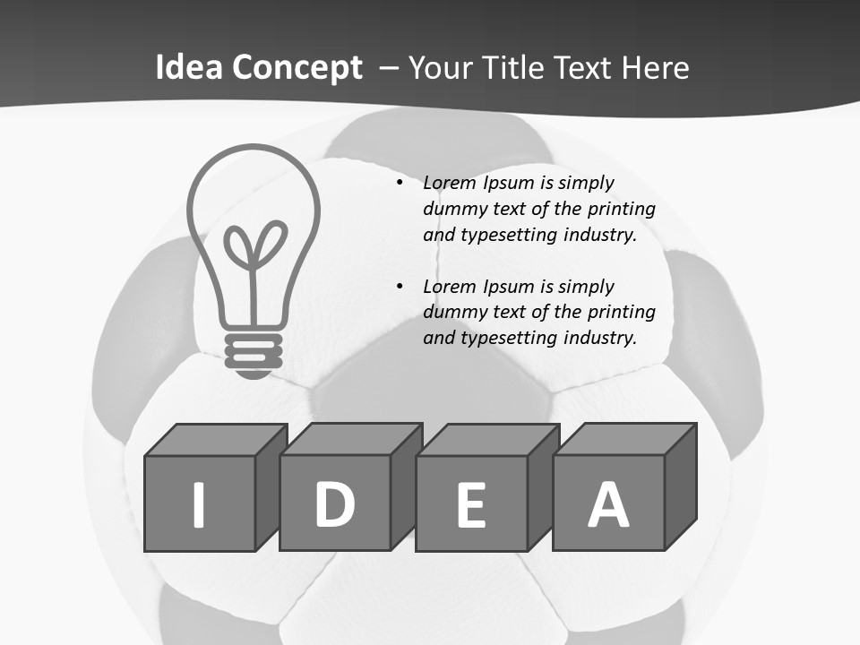 Symbol Game Isolated PowerPoint Template