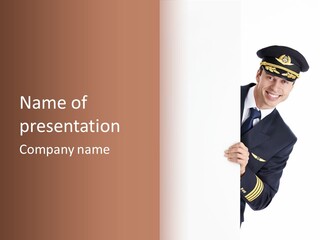 Adult Attractive Flying PowerPoint Template