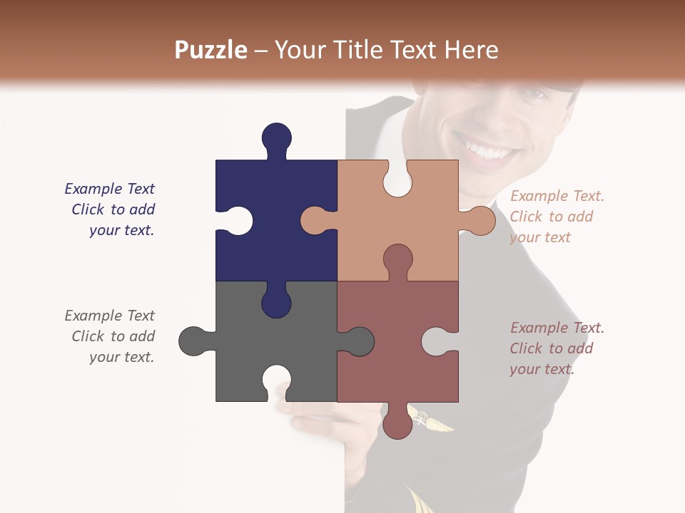 Adult Attractive Flying PowerPoint Template