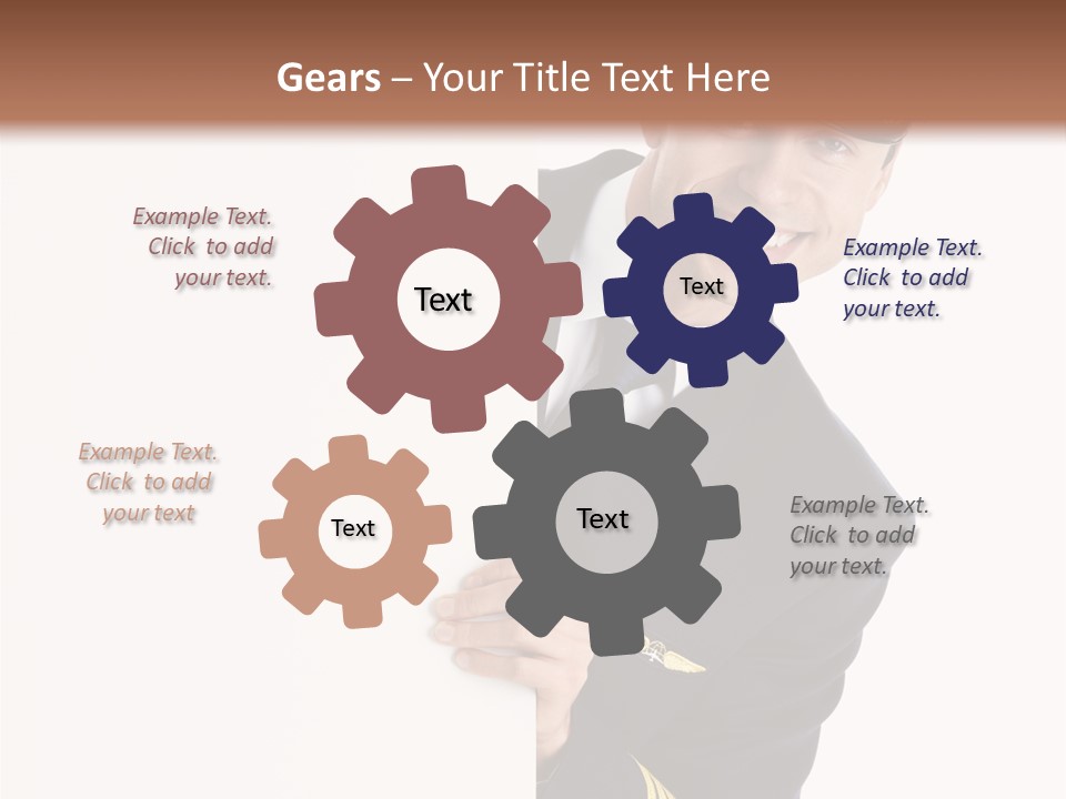 Adult Attractive Flying PowerPoint Template