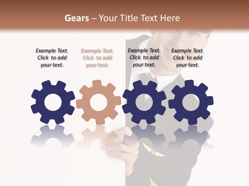 Adult Attractive Flying PowerPoint Template