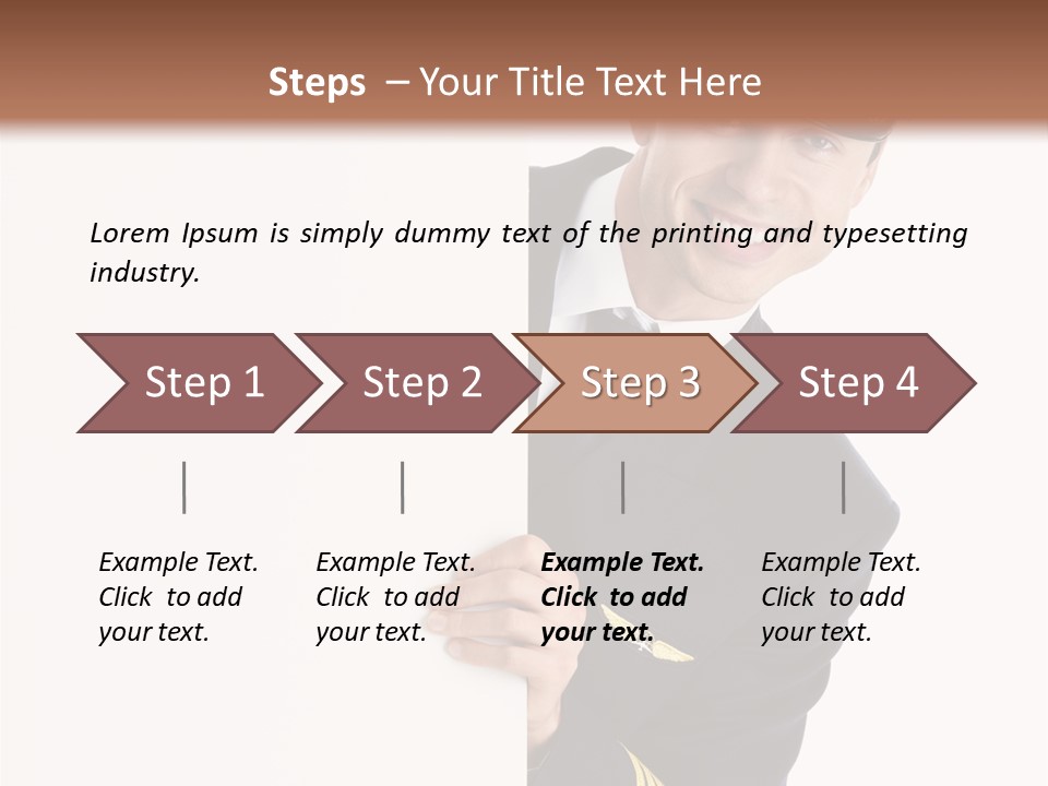 Adult Attractive Flying PowerPoint Template