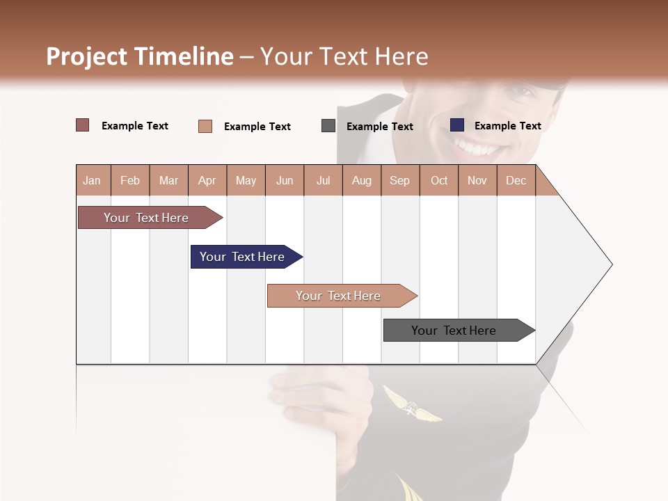 Adult Attractive Flying PowerPoint Template
